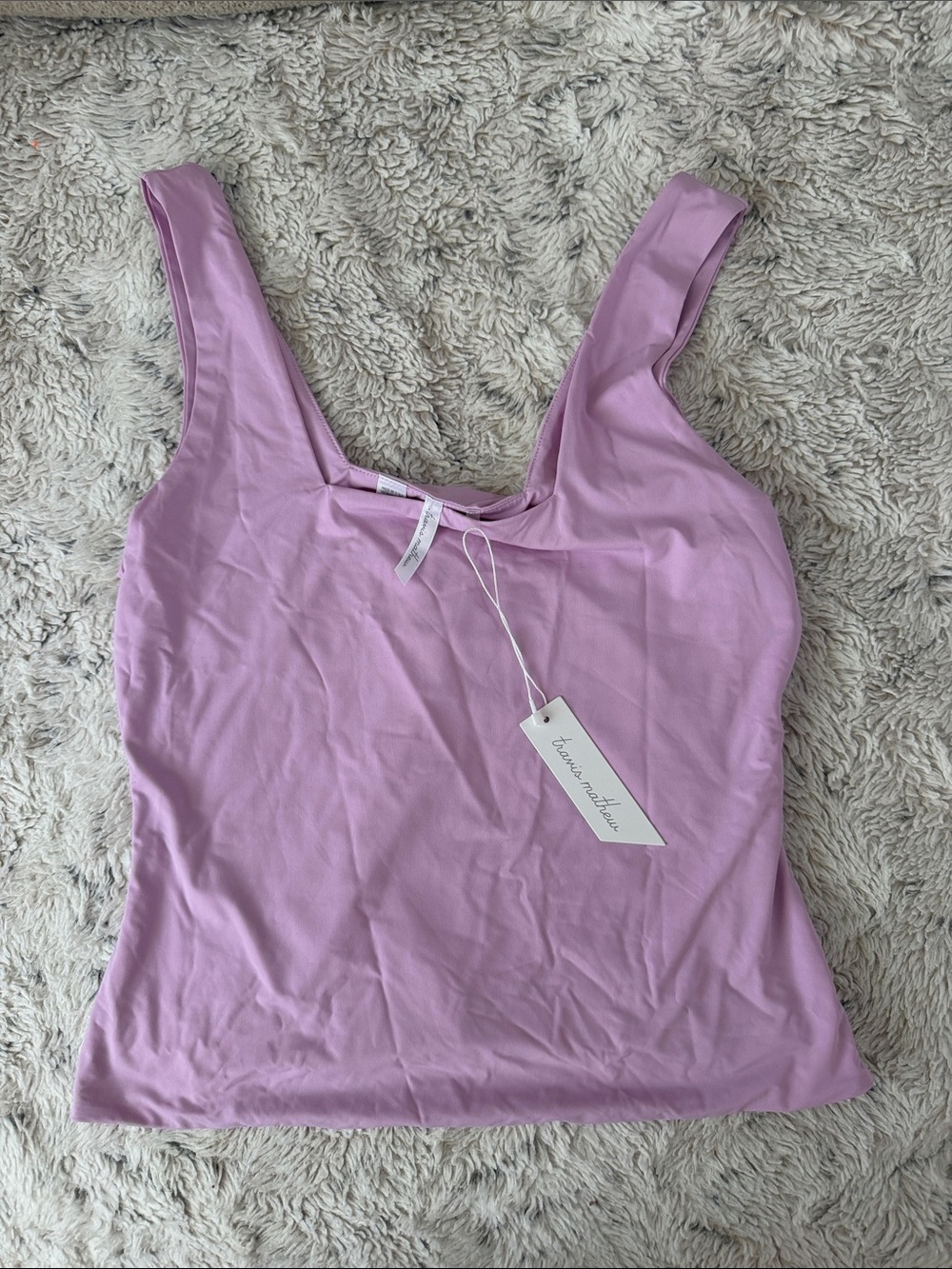 Travis Mathew Lavender Scoop Tank